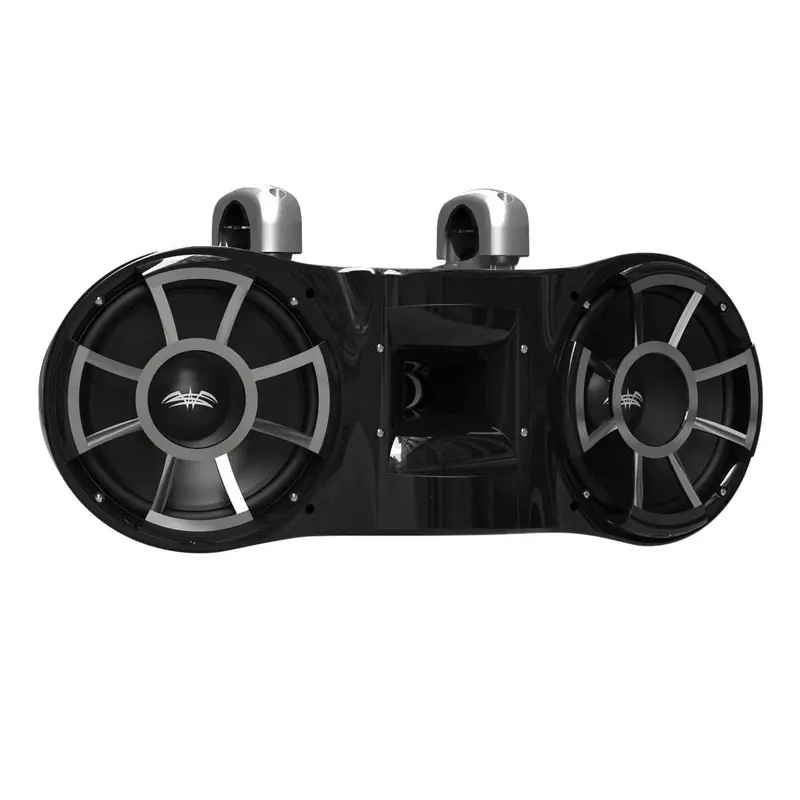 Wet Sounds Revolution Series Dual 10" Black Tower Speaker 3