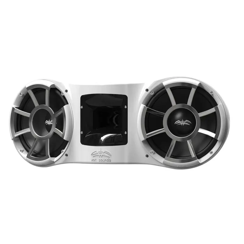 Wet Sounds Revolution Series Dual 10" White Tower Speaker 2