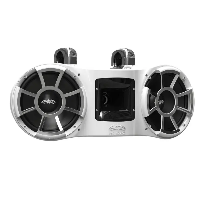 Wet Sounds Revolution Series Dual 10" White Tower Speaker 2