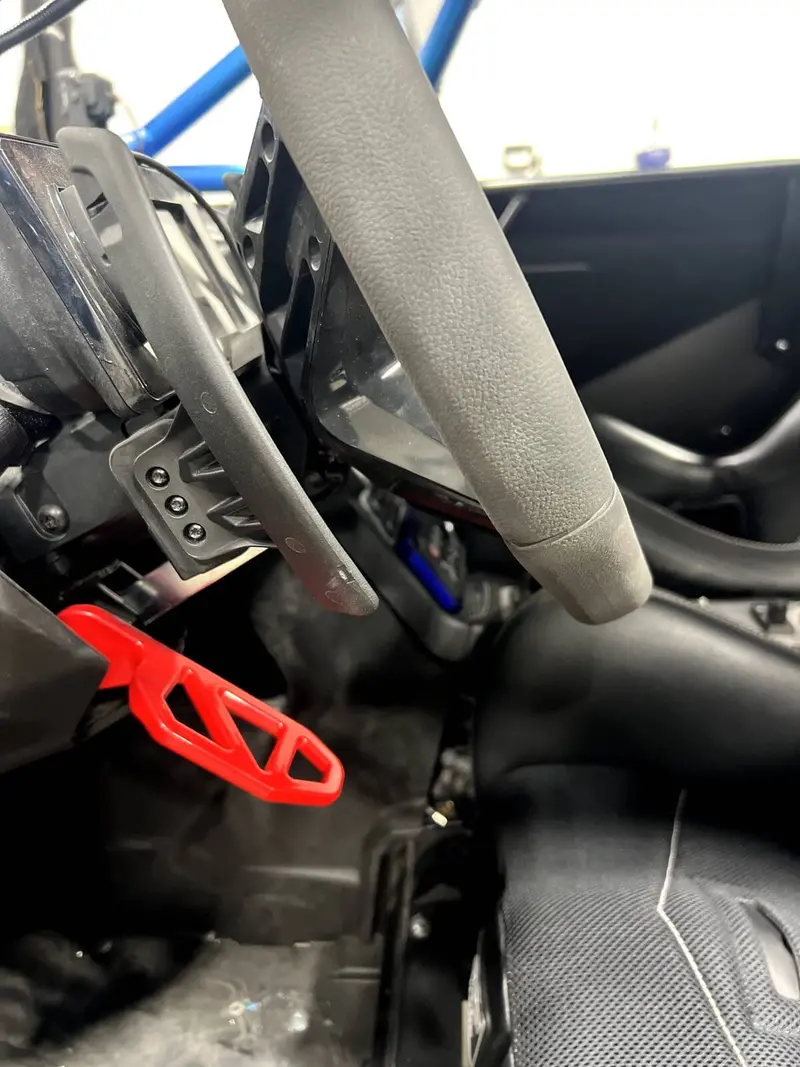 Wicked Fab Works Can-Am Maverick R Steering Column Adjustment Lever 4