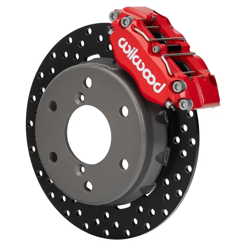 Wilwood '24 Can-Am Maverick R Front Drilled Steel Brake Kit - Red 1