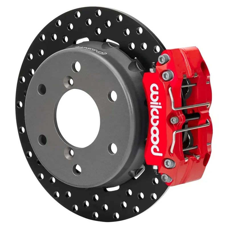 Wilwood Can-Am Maverick R Ndpr Rear Utv Drilled Steel Brake Kit - Red 1