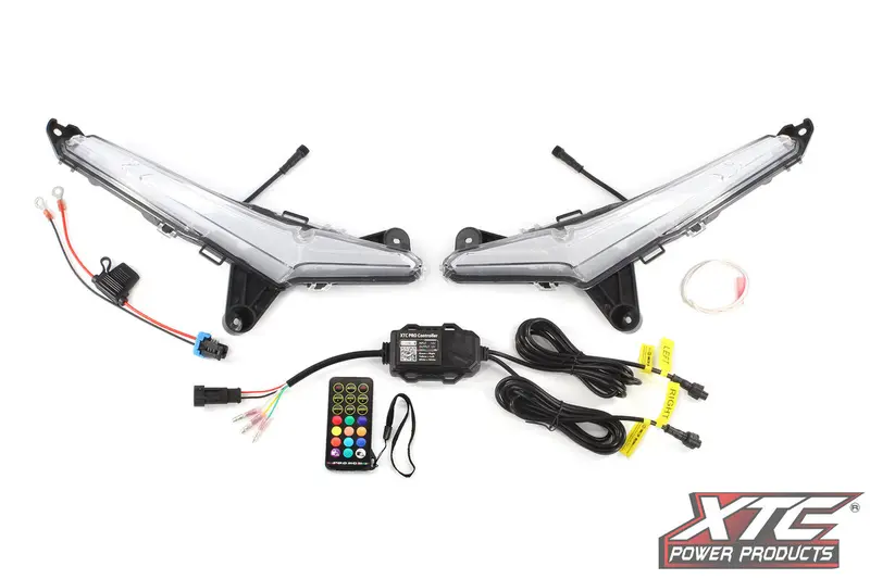 Xtc '24+ Can-Am Maverick R Rgb+W Front Signature Light Set 1