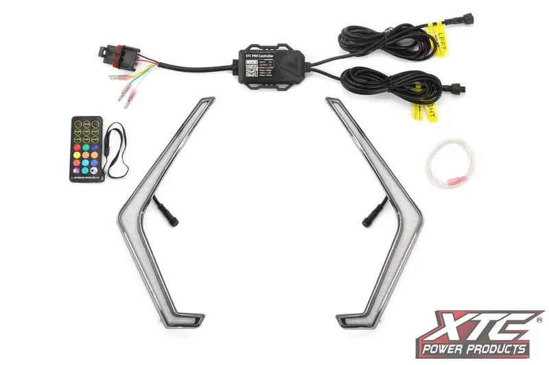 Xtc '25+ Polaris Rzr Pro R Rgb+W Front Signature Light Set 1