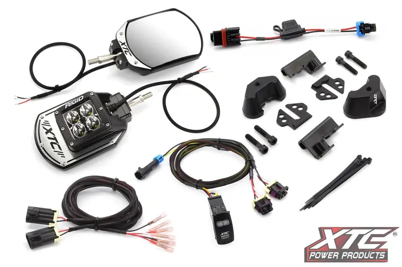 Xtc Polaris Xpedition Six12 Lit Side View Mirror Kit 1