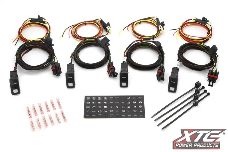 Xtc Power Polaris Ranger Xd 1500 Light Duty Switch System For In Cab Pulse Bus Bar - 4-Pack 1