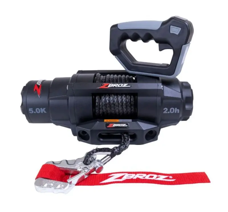 Zbroz 5000 Lb Universal Utv Winch W/ Remote 2