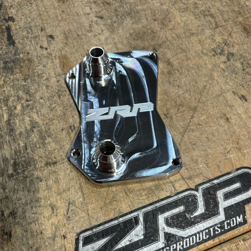 Zrp Can-Am Maverick R Transmission Oil Cooler Adapter 1