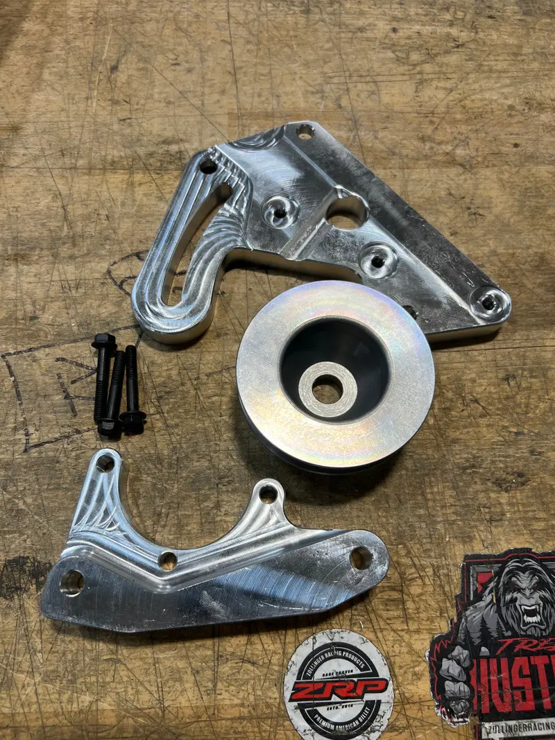 Zrp Polaris Rzr Pro R Billet Howe Power Steering Mount & Pulley Kit 1