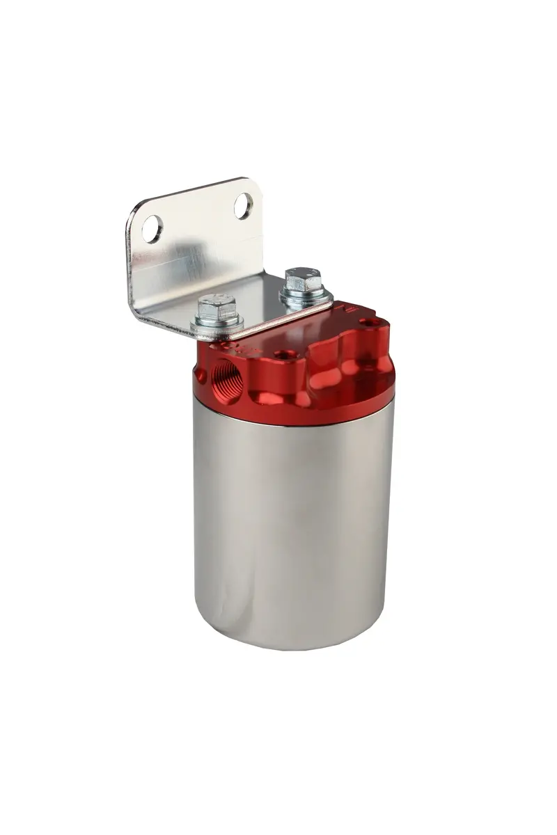 Aeromotive Red/Polished Canister Fuel Filter – 100 Micron, High-Flow Design 1