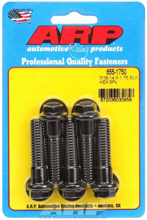 Arp 655-1750 Hex Socket Bolt Kit – Five 7/16-14 X 1.750" Bolts 1