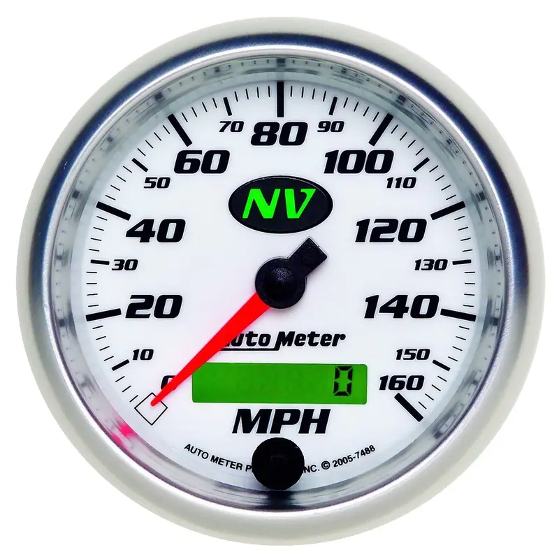 Autometer Electric Programmable Speedometer – 3-3/8", 160 Mph, Night Vision Display 1