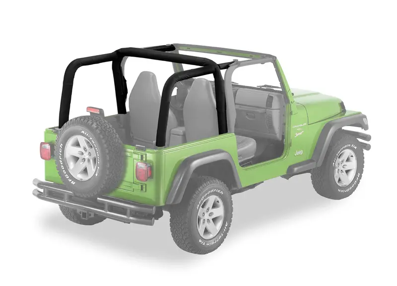 Bestop 80022-35 Sport Bar Cover For 2003–2006 Jeep Wrangler Tj (Excl. Unlimited) – Black Diamond Finish 1