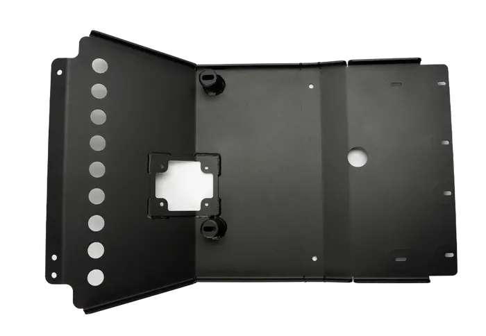 Cali Raised Led Aluminum Front Skid Plate For 2005–2022 Toyota Tacoma – Powder-Coated Black (Cr3672) 1