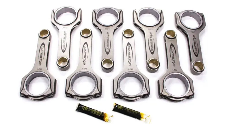 Callies Csa5700Ds2A2Ah Forged H-Beam Connecting Rods – 5.700" Length, 2.100" Big End, Sbc Applications 1