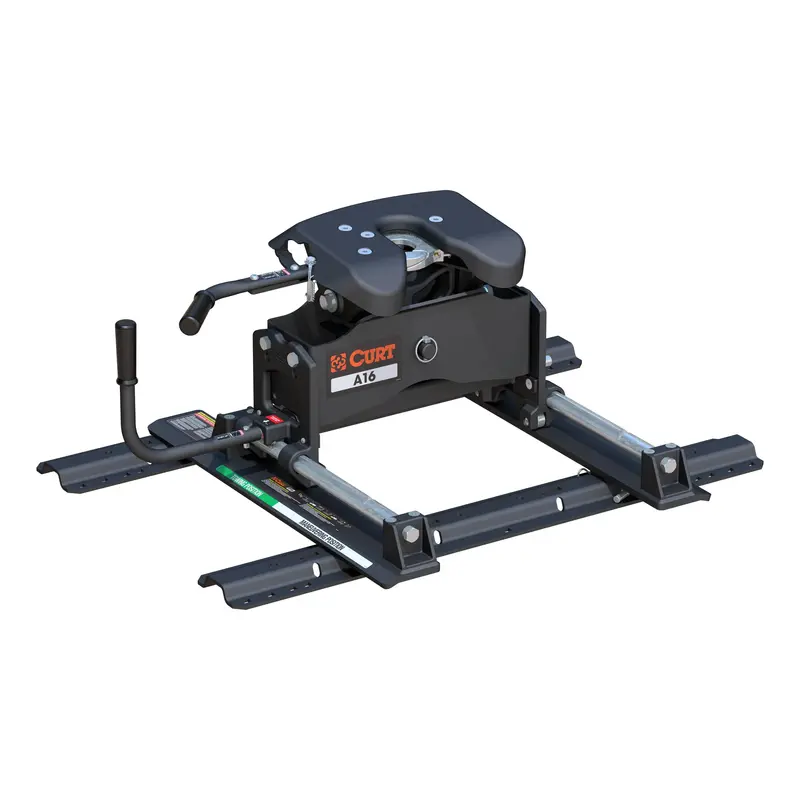 Curt A16 Sliding Fifth Wheel Hitch With Installation Rails – 16,000 Lb Capacity 1