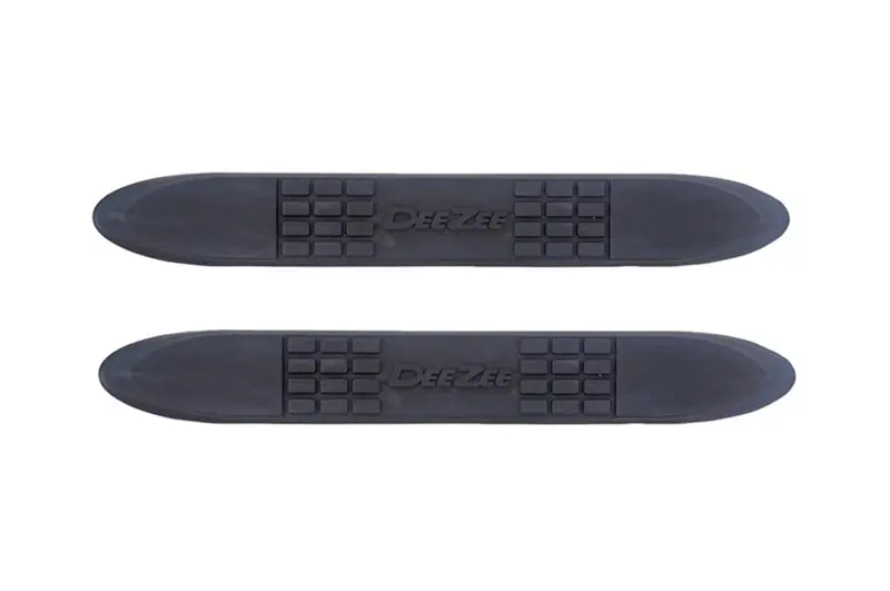 Dee Zee Dz3Inchecks 3-Inch Replacement Step Pad Pair – Checkered Design With Embossed Logo 1