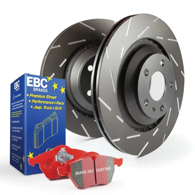 Ebc S4Kr1423 Redstuff High-Performance Brake Kit With Usr Slotted Rotors 1
