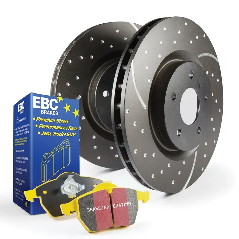 Ebc S5Kf1234 Brake Kit – Yellowstuff Pads + Gd Series Slotted Rotors 1