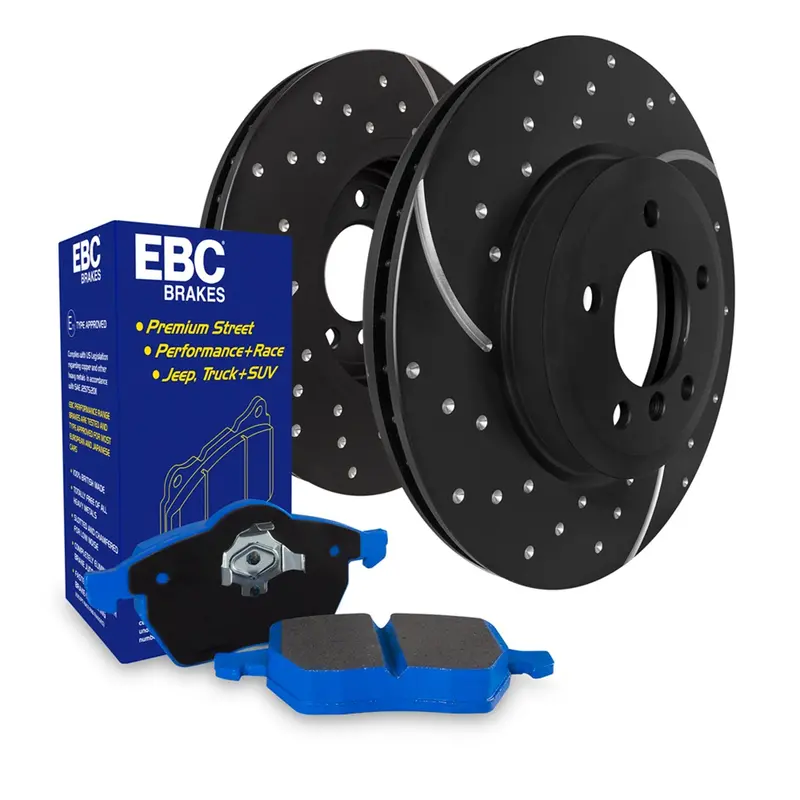 Ebc S6Kf1357 Bluestuff Brake Pad & Gd Slotted Rotor Kit – Complete Rear Upgrade 1