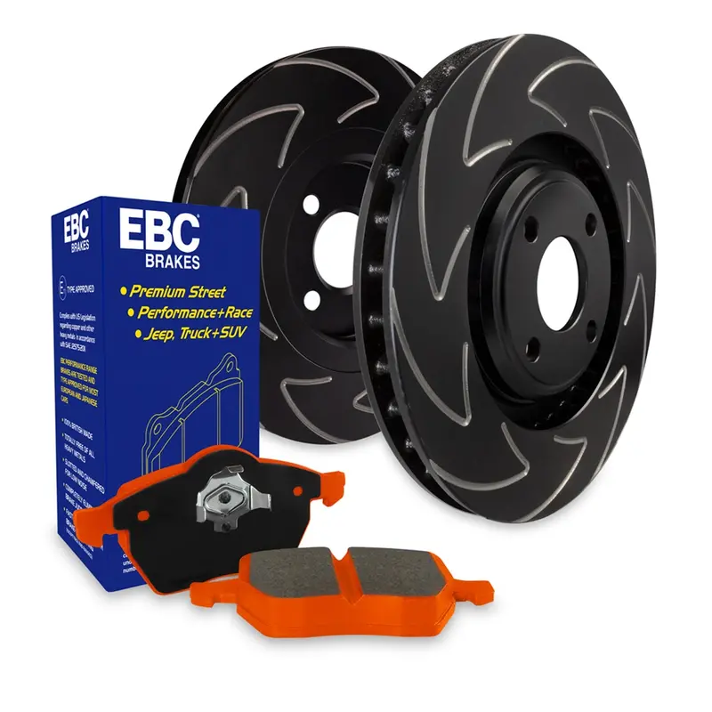Ebc S7Kf1109 Orangestuff Brake Kit – Front Or Rear With Bsd Slotted Rotors 1