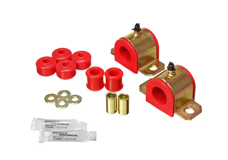 Energy Suspension Rear Sway Bar Bushing Kit – 25Mm Diameter, Red Polyurethane 1