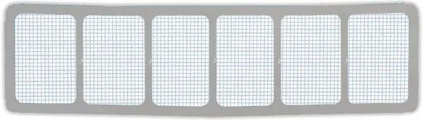 Five Star Lower Nose Screen – 1/4-Inch Mesh Grille Insert (Part #660-4112) 1