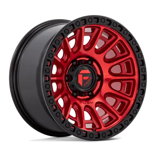 Fuel D834 17X9 Inch Red/Black Split-Rim Wheel – 6X5.5 Bolt Pattern, -12Mm Offset 1