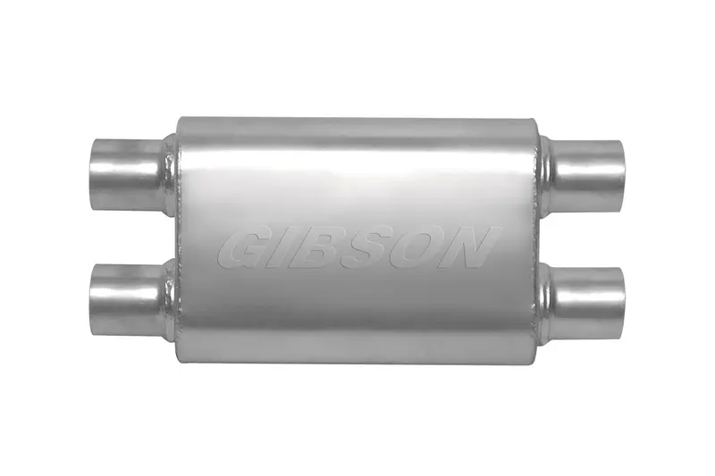 Gibson Superflow Dual-Inlet/Dual-Outlet Stainless Steel Muffler – Oval Design 1