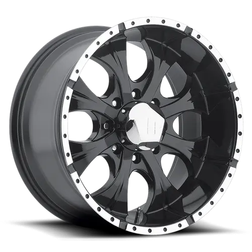 Helo He791 17X9 Inch Alloy Wheel – 8X6.5 Bolt Circle, Gloss Black Machined Face, -12Mm Offset 1