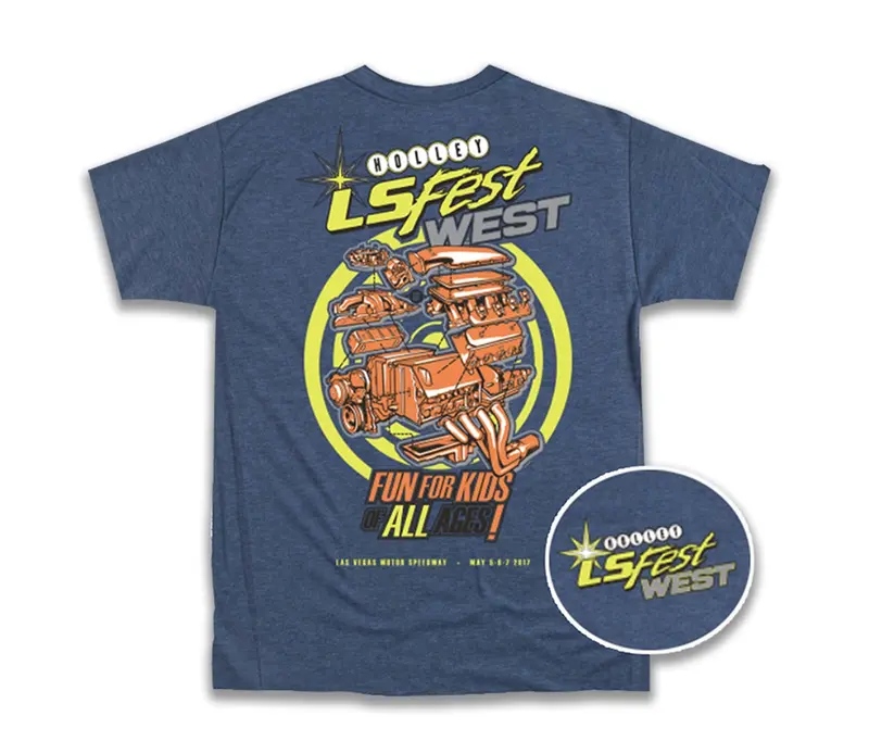 Holley 10099-Smhol Ls Fest West 2017 Event T-Shirt – Navy Heather, Small Size (Limited Stock) 1