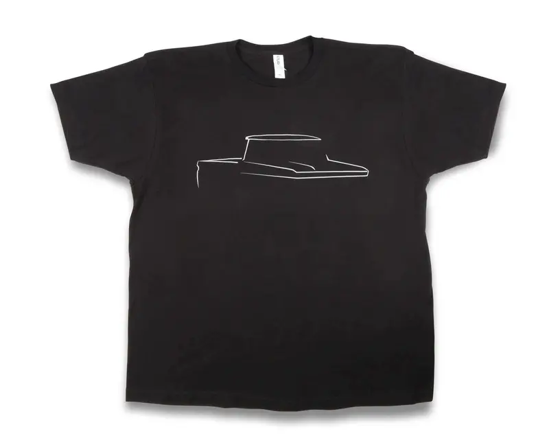 Holley 10296-Smhol Classic Truck T-Shirt – Black, Small, Fits 1960–1966 C10 1