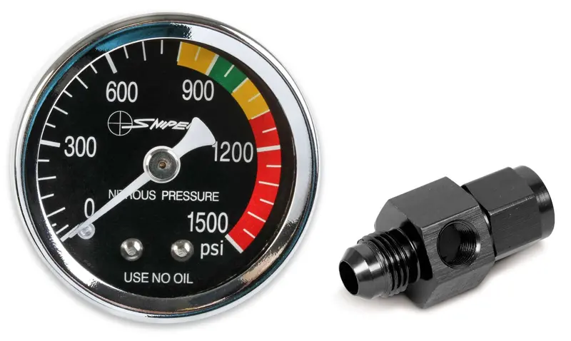 Holley 15954Nos Analog Nitrous Pressure Gauge – Classic Dial Design For Monitoring N2O System Pressure 1