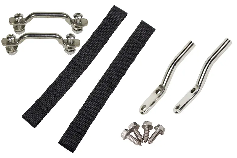 Kentrol 30725 Polished Stainless Steel Door Strap Kit – Jeep Cj/Yj (1976–1995) 1