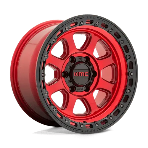 Kmc Km548 18X9 Inch Alloy Wheel – 8X180Mm Bolt Pattern, C-Red Black Lip, 0Mm Offset 1