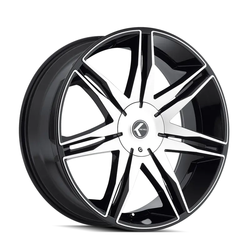 Kraze Kr143-24937Bm30 Epic Black/Machined Alloy Wheels – 24X9.5", 6-Lug, 100.3Mm Bcd 1