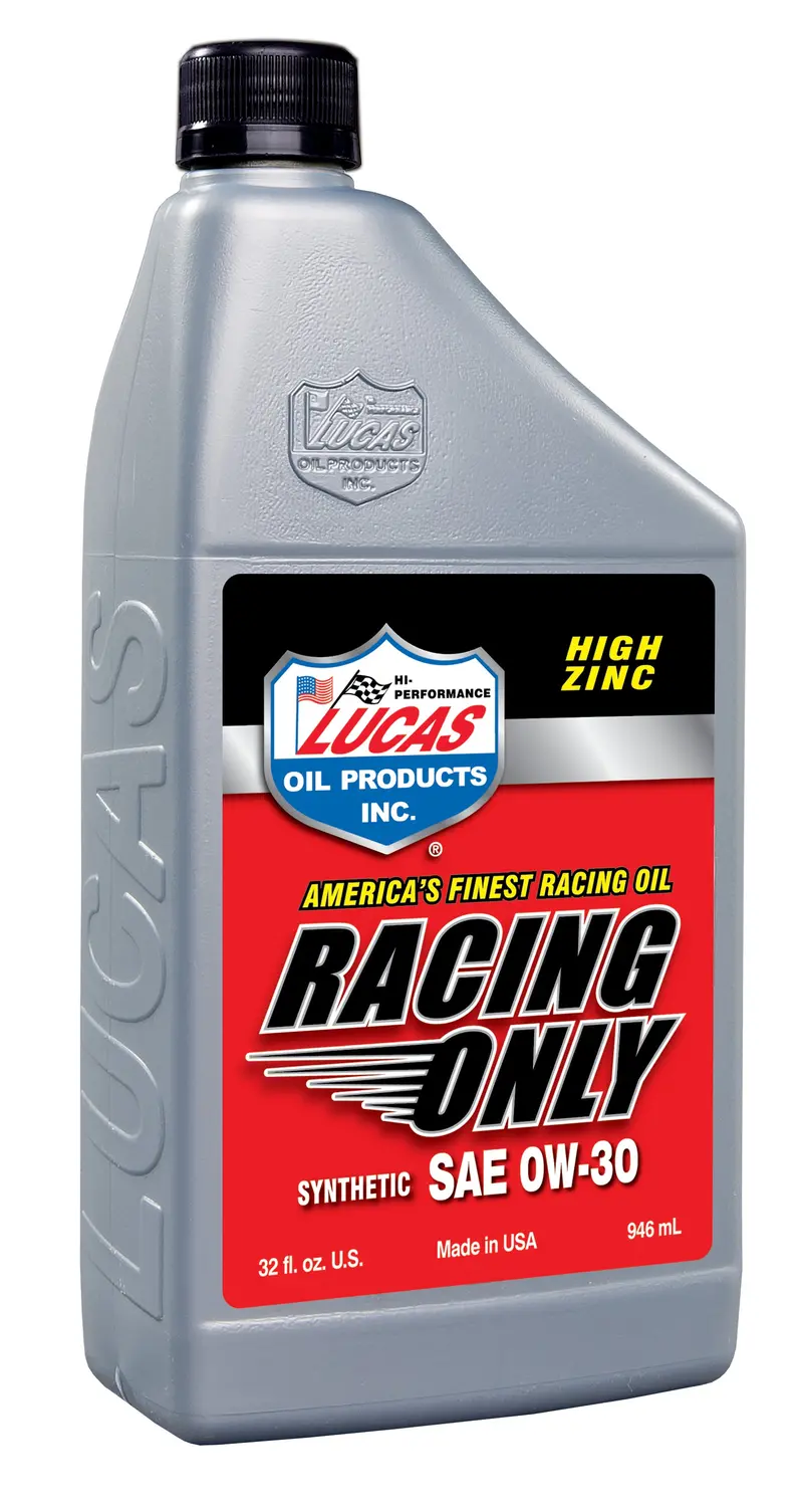 Lucas Oil Synthetic Racing Motor Oil – Sae 0W-30, Track-Only Formulation 1