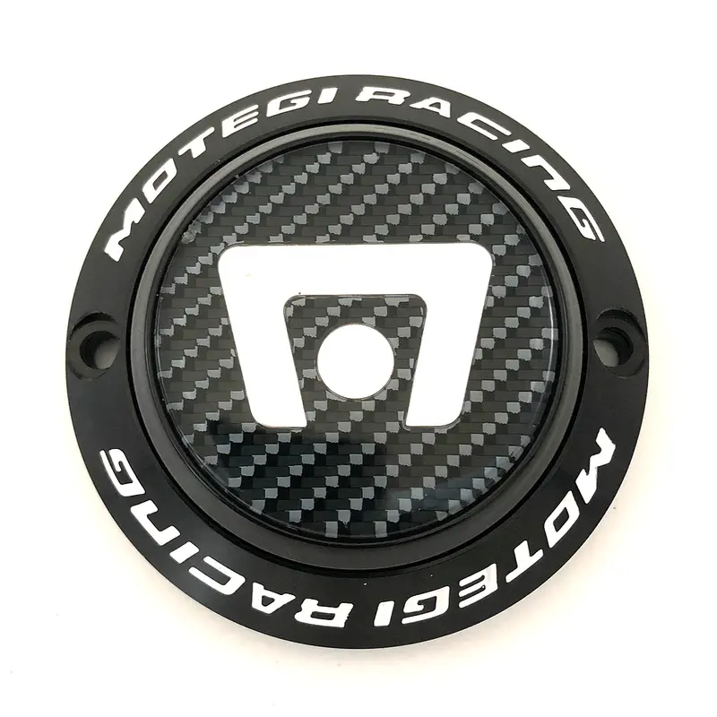 Motegi Mrc65S1S1W Mrcap Style 1A Wheel – Black Center, Carbon Fiber Logo, Gloss Black Lip 1