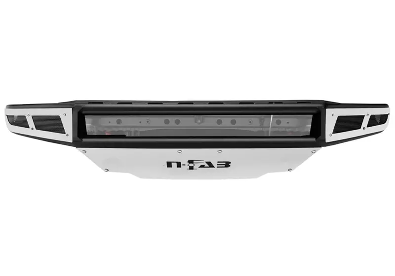 N-Fab M-Rds Pre-Runner Front Bumper – Gloss Black, Includes Skid Plate, Fits 2007–2013 Toyota Tundra 1