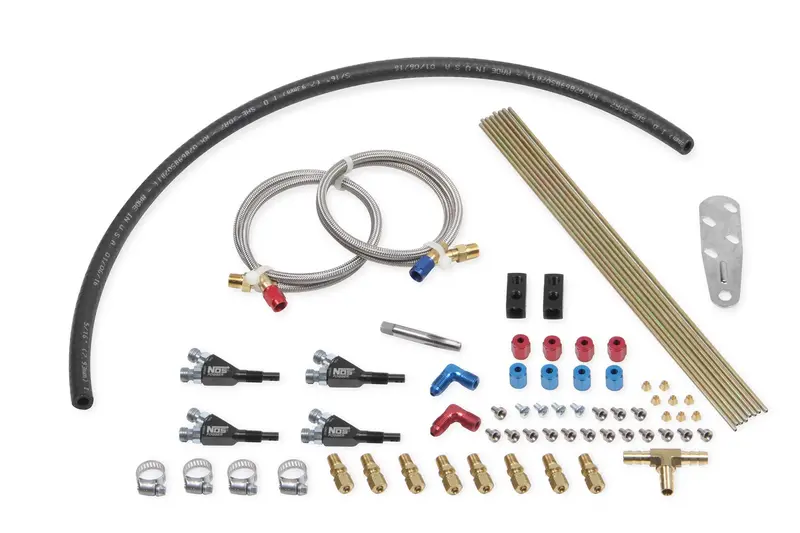 Nos Half-Port Nitrous Plumbing Kit – Direct-Fit Fogger System For Custom Installations 1