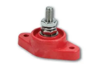 Quickcar Racing Red Single-Post Power Distribution Block – Compact Electrical Hub 1