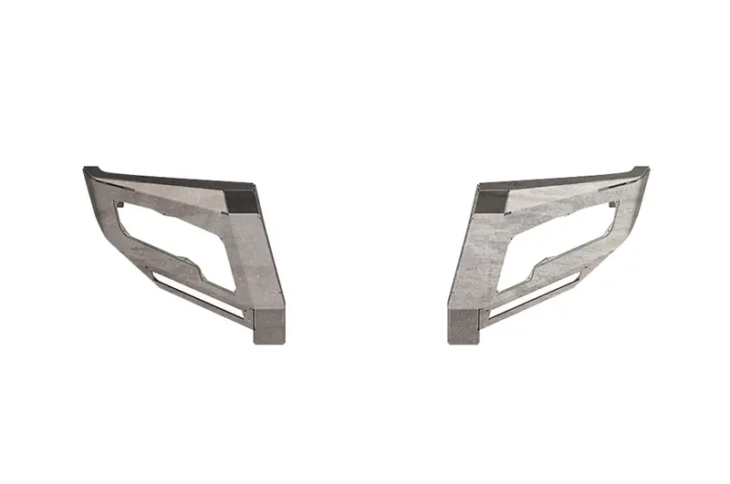 Road Armor 3152Df0 Front Bumper – Identity Series, Raw Steel, Standard End Pods 1