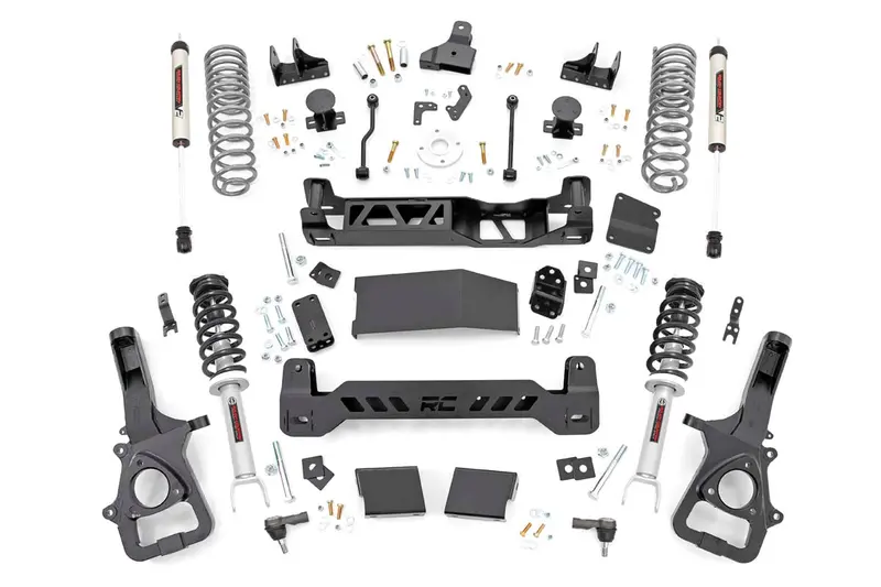 Rough Country 33971 6-Inch Lift Kit For 2019–2020 Ram 1500 4Wd – Includes Loaded Struts & V2 Shocks 1