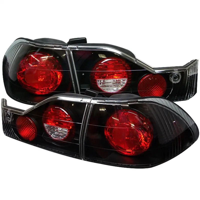 Spyder Auto 5004321 Euro-Style Black Tail Lights – Stock Bulb Compatible Pair 1
