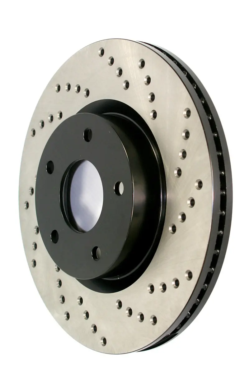 Stoptech 128.34107L Sport Series Cross-Drilled Brake Rotor – Rear Left Position 1