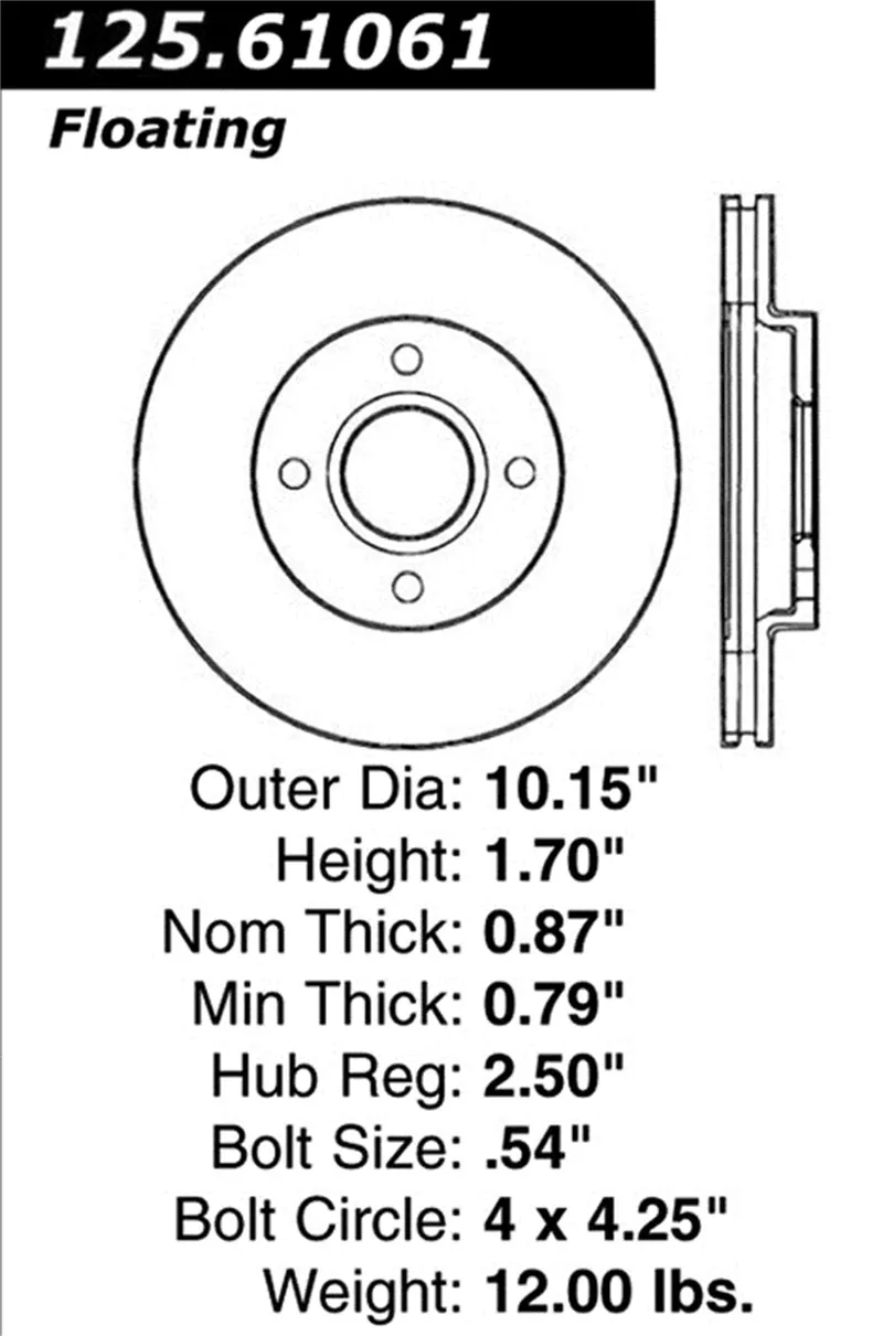 Stoptech Cryostop Premium High-Carbon Brake Rotor – Front Position 1