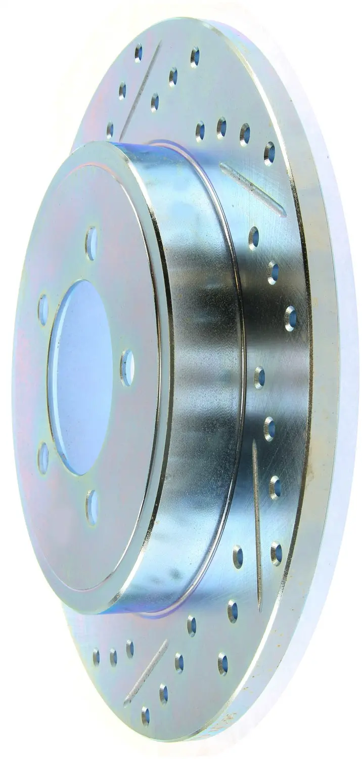 Stoptech Select Sport Rear Right Brake Rotor – Drilled & Slotted (227.65090R) 1