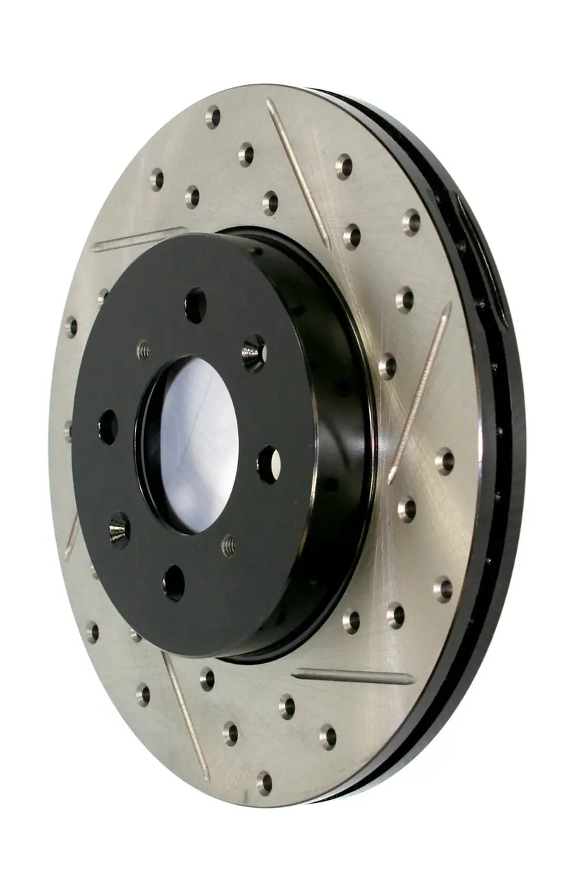 Stoptech Sport Front Left Drilled/Slotted Brake Rotor – Part #127.61104L 1