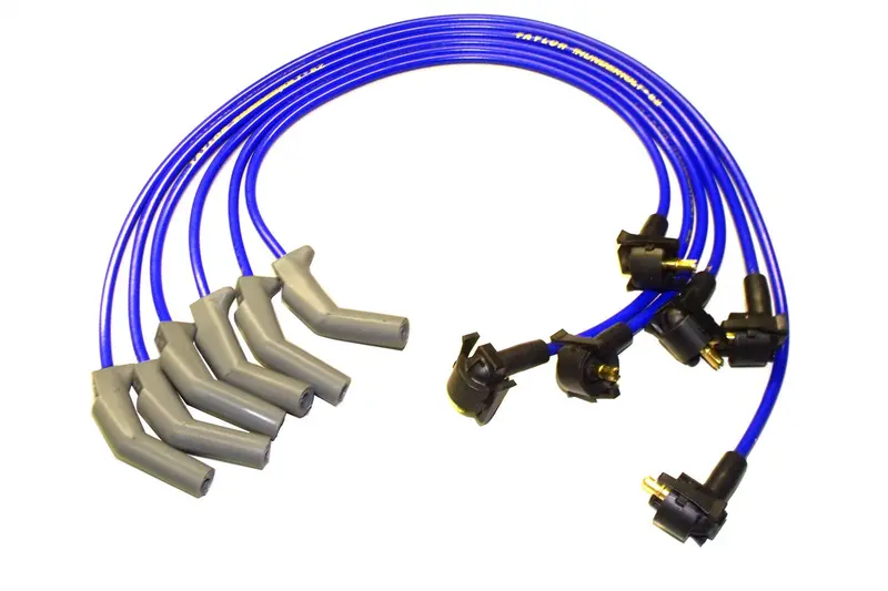 Taylor Thundervolt 8.2Mm Spiro-Wound Ignition Wire Set – Custom Fit, 135° Boots, Blue (84669) 1