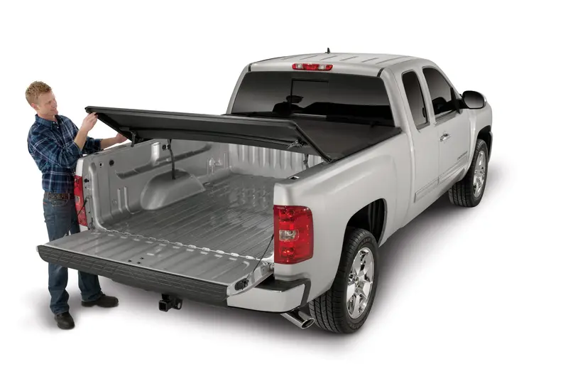 Trailfx Soft Tri-Fold Truck Bed Cover – Vinyl With Aluminum Rails & Track System 1